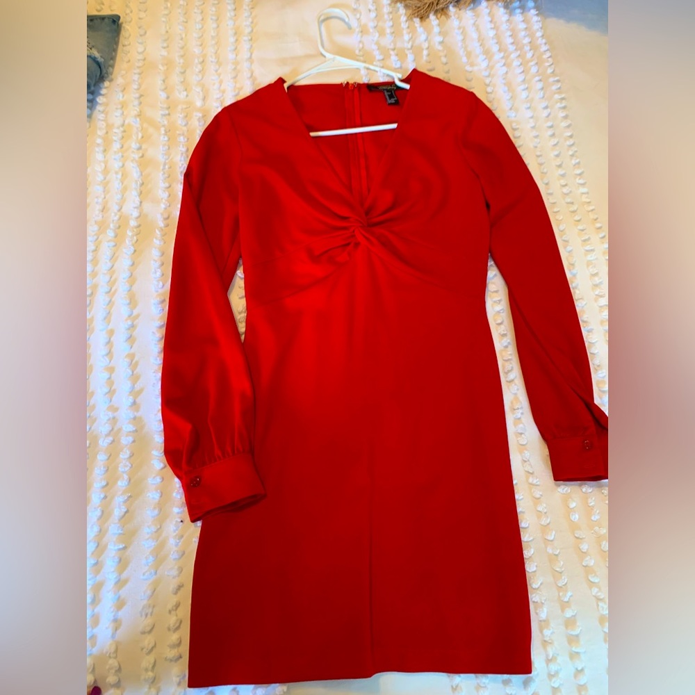 Short red dress
